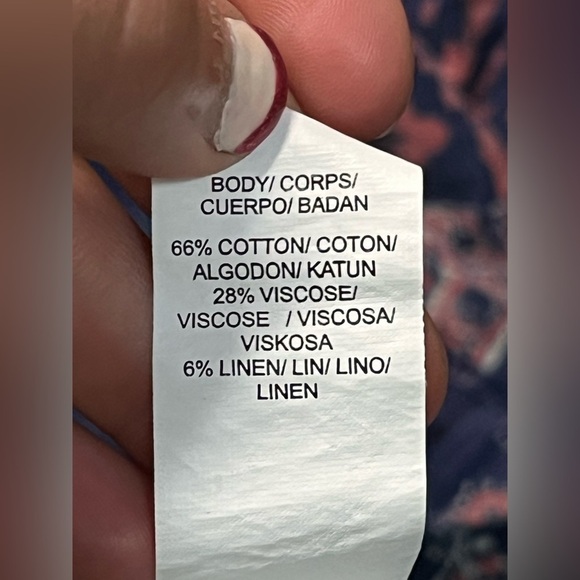 Lucky brand women’s long sleeve boho peasant blouse - Picture 5 of 8